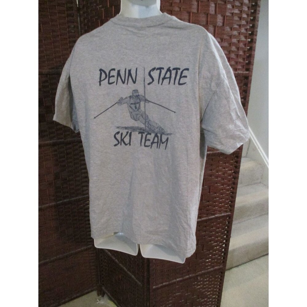 Vintage 2000 Penn state University Ski Team T Shirt Adult XL Double Sided Y2K